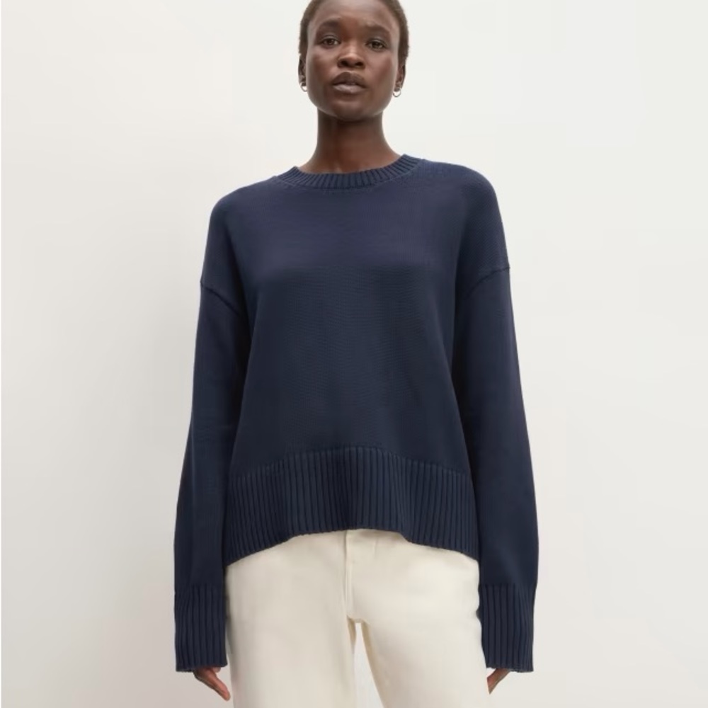Everlane organic cotton crew sweater